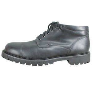 Sebago Black Leather Lace Up Waterproof Oxford Work Shoe Boots 11 M